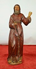 FRANCISCAN SAINT. CARVED AND POLYCHROME ALABASTER. SPAIN. XVI-XVII picture