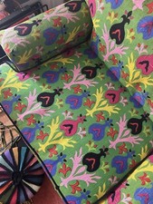 Vintage Mid Century Couch Sofa - Jack Lenor Larsen?? MCM Funky Psychedelic picture