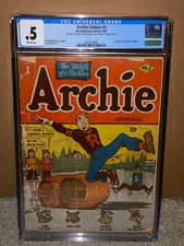 Archie Comics #1 CGC 0.5 MLJ 1942 Golden Age Key Book D6 cmm picture