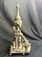 Ancient Khmer Bronze Buddhist Stupa Shrine c.12th–14thC Parinirvana Scene picture