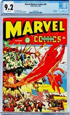 ⭐️ Marvel Mystery Comics #48,1943 CGC 9.2 NM🇺🇸WWII D-Day🇬🇧Operation Overlord picture