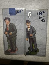 VERY RARE : AMATLLER chocolates Spanish 1927 die cut trade card LAUREL & HARDY picture