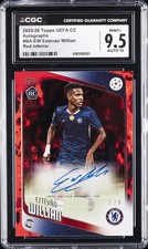 2025-26 TOPPS UEFA CLUB COMPETITIONS AUTOS RED INFERNO ESTEVAO WILLIAN CGC 9.5 picture