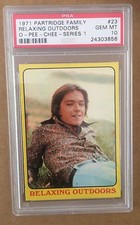 1971 PARTRIDGE FAMILY - SERIES 1 #23 RELAXING POP 1 PSA 10 picture
