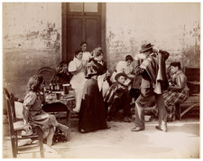 Odber Heffer, Chile, La Cueca, National Dance Vintage Albumen Print Album Print picture