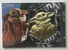 Star Wars Topps 2020 Mandalorian Season 1 The Child 1/1 Black Medallion Grogu picture