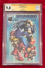 Megaman #1 Variant Signed by Skottie Young CGC 9.8 2003 Dreamwave Productions picture