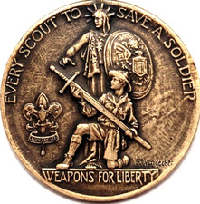 1917 Boy Scouts War Bond Distinguished Service Medal Colin Livingstone picture