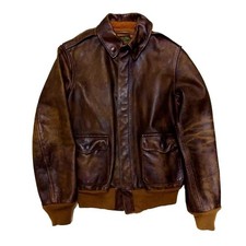 RRL Masterpiece A2 Leather Jacket Xs Men Rare Ralph Lauren Model Limited Edition picture