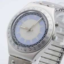 Swatch Working Products Men'S Irony Big Zebuff V8 Blue 1996 Men Rare Model Limit picture