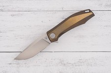Shirogorov Knives Charles Marlowe Design RKMP Bronze – Titanium Handles – M398 picture