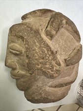 PRE-COLUMBIAN Costa Rican STONE CARVED Trophy HEAD 300-700 BC Mexico Ancient picture