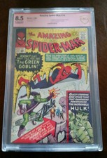 AMAZING SPIDER-MAN #14 CBCS 8.5 Signed by Stan Lee 1st Green Goblin KEY picture