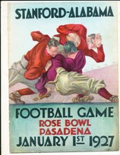 1927 Rose Bowl Football Program Alabama vs Stanford stadium ed. picture