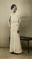 Vintage Fashion 1930, Henri Manuel Vintage Silver Print Signed on Cardboard picture