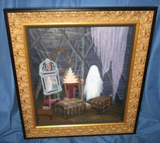 HAUNTED MANSION Signed Disney Original Art Larry Dotson ~ATTIC BRIDE Painting picture