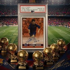 2020 Topps Lost Rookie Cards Lionel Messi RC Auto 4/5 PSA 10 AUTO 10 - POP 1 picture