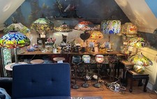 Tiffany Lamp Collection 60+ Lamps Older Reproductions. 30 Year Old Collection picture