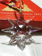 SWAROVSKI 1991 ORNAMENT-NEAR-MINT IN BOX WITH CERTIFICATE picture