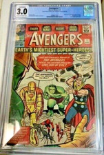 AVENGERS #1  CGC G/VG (3.0)  CONSERVED  JACK KIRBY   Never Cleaned or Pressed picture