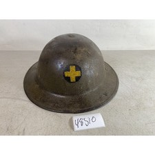 rare WW1 Doughboy Helmet 33rd Division 122 Field Artillery ON 765 VGT Corp 48S10 picture