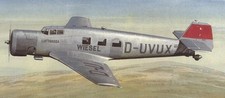 Ju-60 Lufthansa Junkers Germany Airplane Wood Model Replica Large  picture
