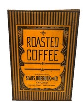 RARE ROASTED COFFEE 25 LB TIN SEARS ROEBUCK & CO. CHICAGO STORE DISPLAY picture