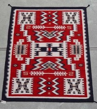 Contemporary Southwest Area Rug, 10' x 14' Navajo Storm Pattern Style picture