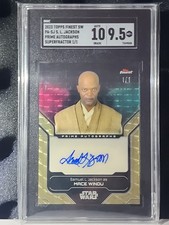 2023 Topps Finest Superfractor 1/1 Samuel L. Jackson Superfractor Auto SGC 9.5 picture
