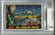 1962 Mars Attacks #1 The Invasion Begins BVG 8 NM-MT picture