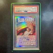 Eminem Rainbow Foil Autograph /30 Complex GAS Slim Shady Auto PSA 10 Gem Mint picture