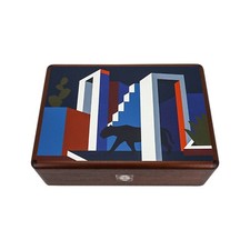 Hermes Casaque Felin Dans Un Jardin Mexicain Cigar Box Blue de Malte picture