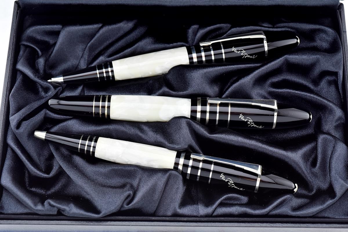 MONTBLANC 2002 WRITERS FRANCIS SCOTT FITZGERALD SET OF 3 PEN FP 18K GOLD BOXED MONTBLANC 2002 WRITERS FRANCIS SCOTT FITZGERALD SET OF 3 PEN FP 18K GOLD BOXED