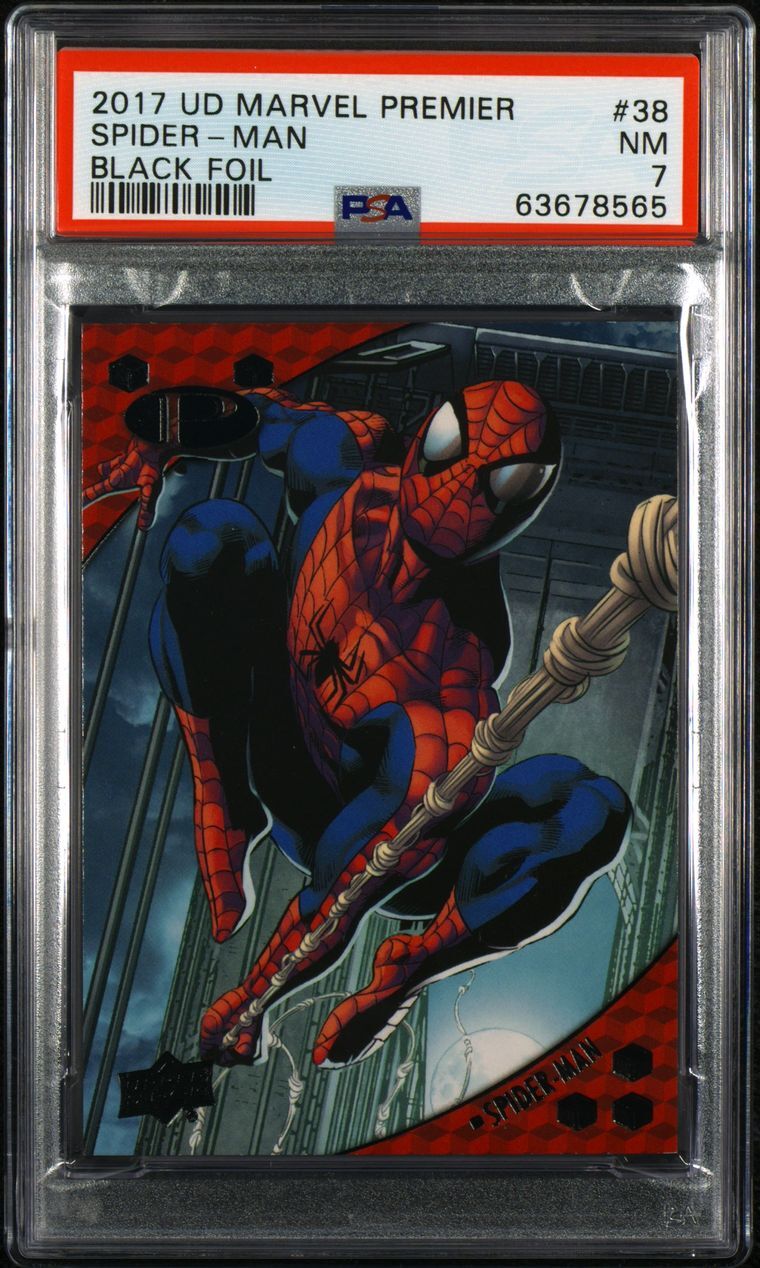 2017 Marvel Premier Black 38 Spiderman 3/5 2017 Marvel Premier Black 38 Spiderman 3/5