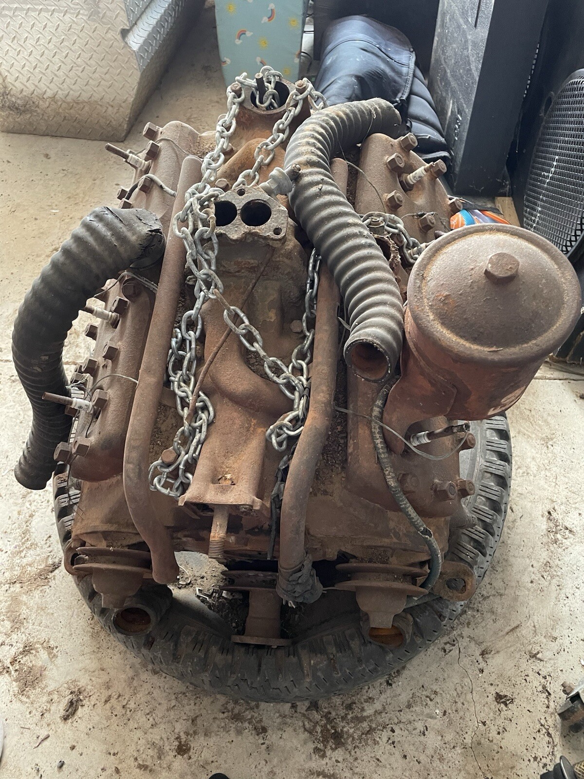 1935 V8 Ford truck actual motor block - Used 1935 V8 Ford truck actual motor block - Used