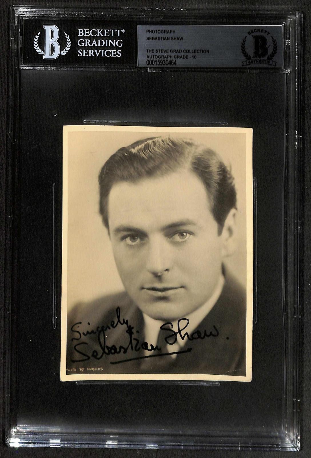 Sebastian Shaw Darth Vader Signed Vintage Small Photograph Beckett Slab Auto 10 Sebastian Shaw Darth Vader Signed Vintage Small Photograph Beckett Slab Auto 10