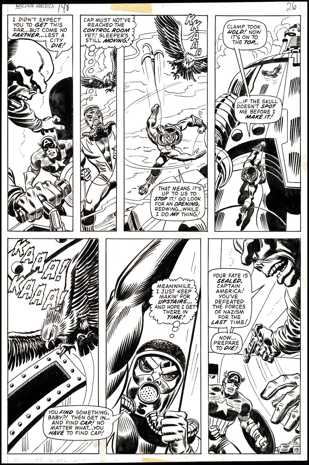 Captain America #148 art by Sal Buscema and John Romita Red Skull Captain America #148 art by Sal Buscema and John Romita Red Skull