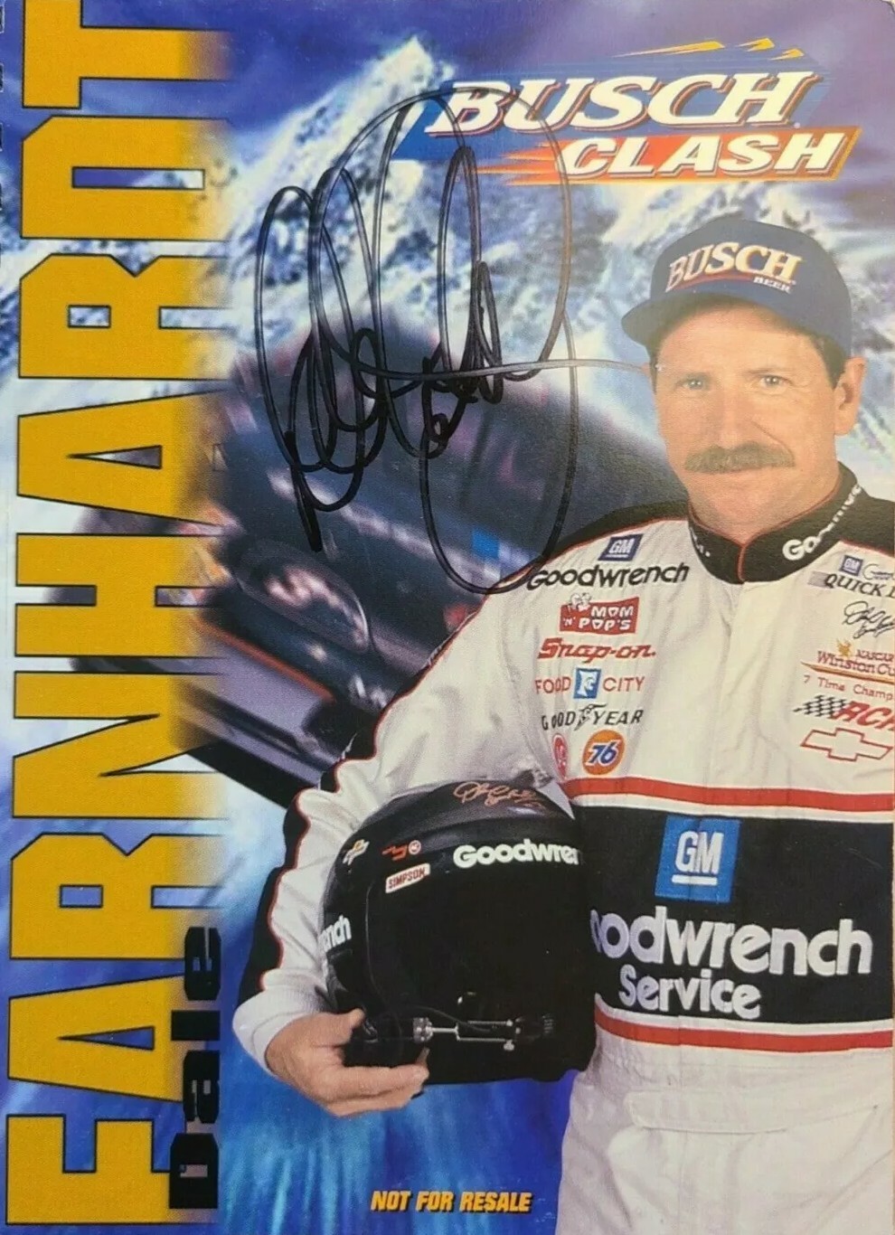 1997 Daytona Clash 13 Autographs *Driver Owned Book* Dale Earnhardt Jeff Gordon