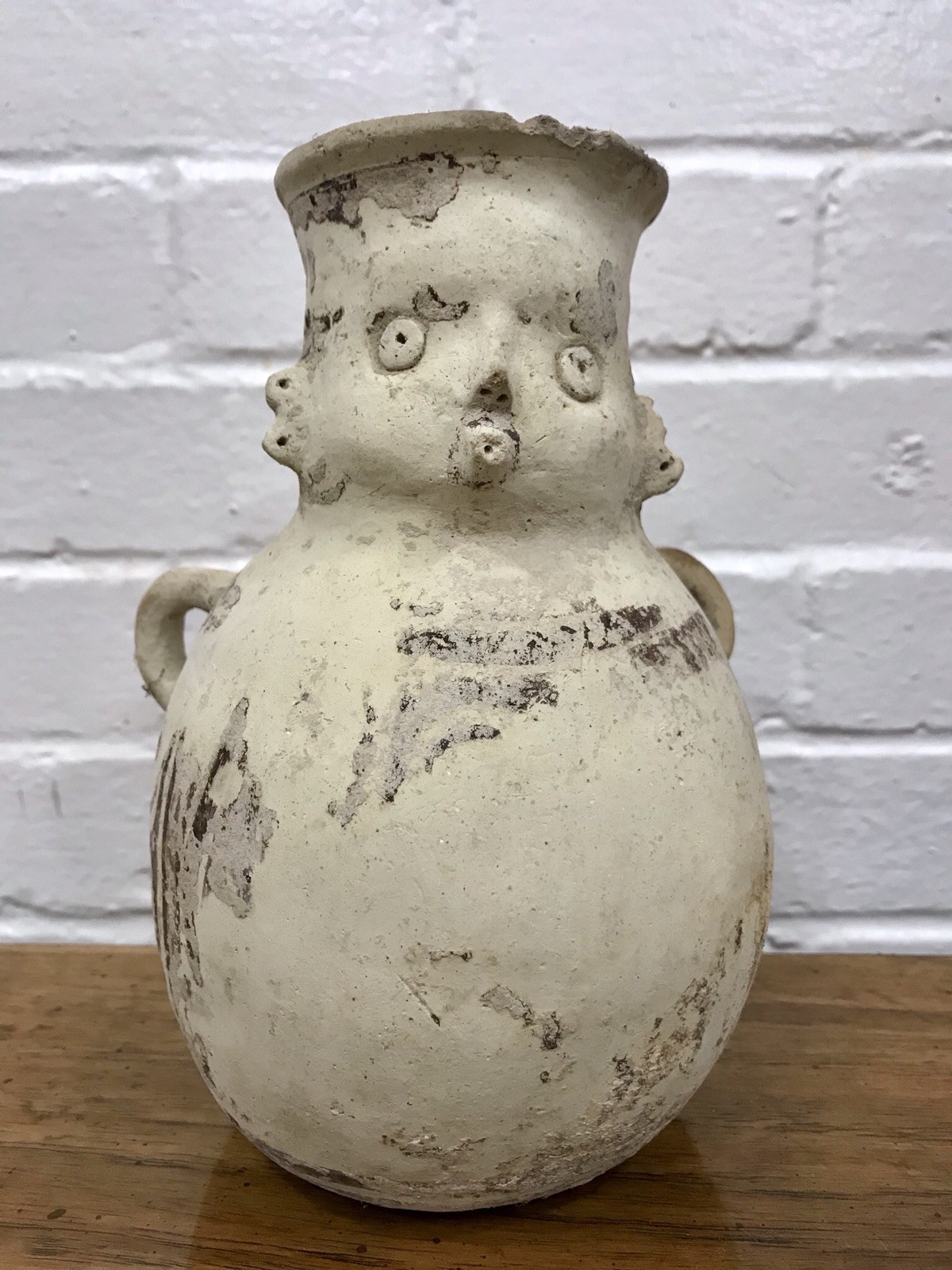 ANCIENT NAZCA FIGURAL VESSEL PERU INCA MOCHE NASCA PRECOLUMBIAN ARTIFACT POTTERY