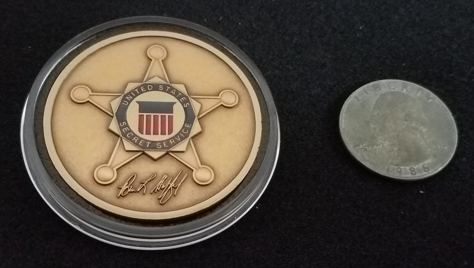 AUTHENTIC Director Stafford United States Secret Service USSS US Challenge Coin
