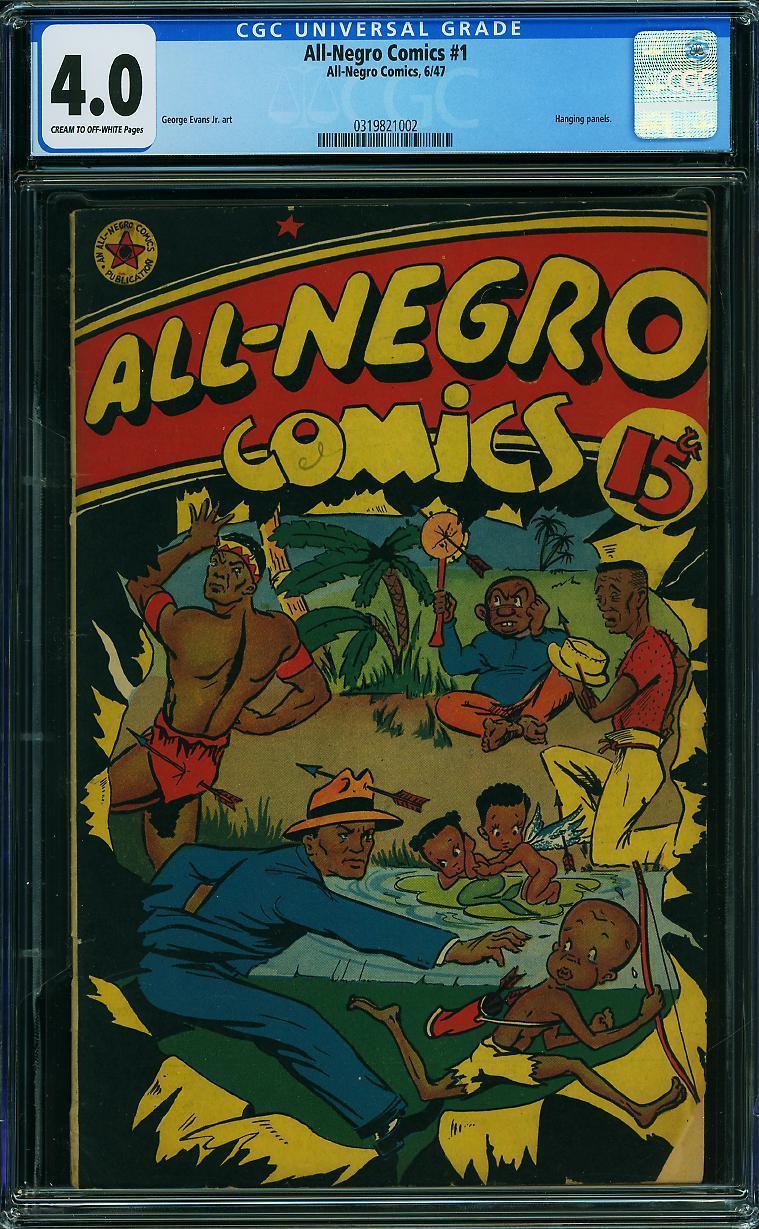 All-Negro Comics #1 CGC 4.0 1947 Rare book New Case G9 312 cm bo clean All-Negro Comics #1 CGC 4.0 1947 Rare book New Case G9 312 cm bo clean