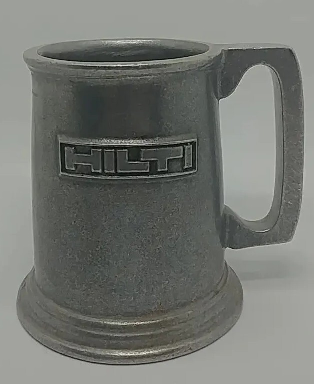 HILTI TOOLS Pewter Sales Promotional Mug Stein Beer Coffee (B3-C15)