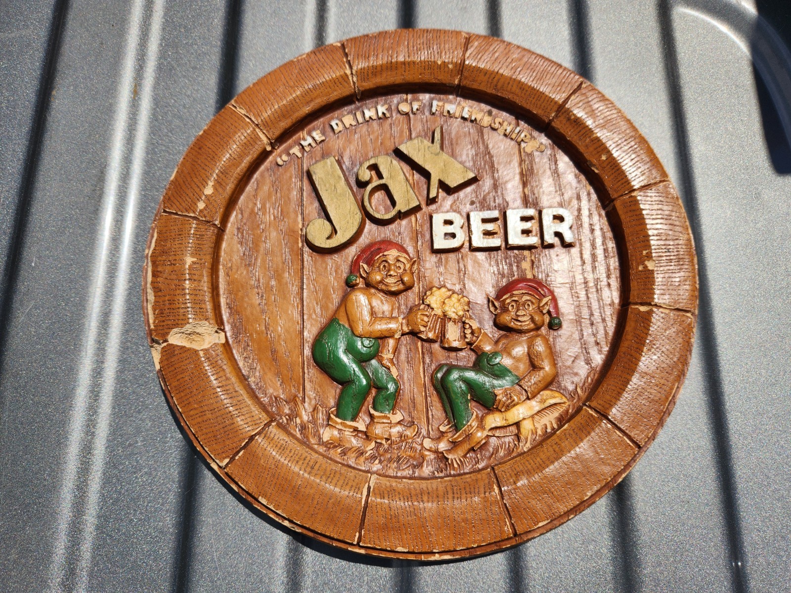 Rare 1913-1956 Jax Beer Jacksonville Florida Breweriana Advertisng Sign