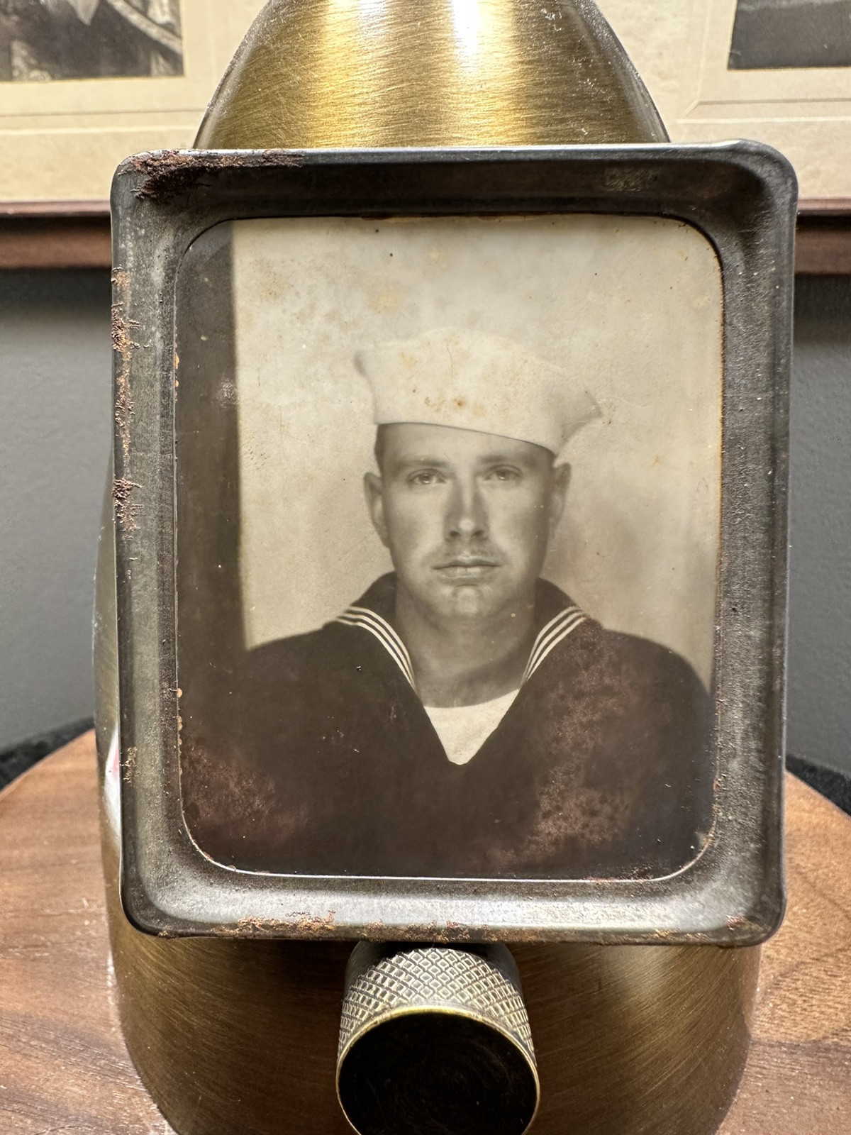 Vintage Found PHOTOMATIC Phonebooth Photo Handsome Sailor Man WWII 1940s Vintage Found PHOTOMATIC Phonebooth Photo Handsome Sailor Man WWII 1940s