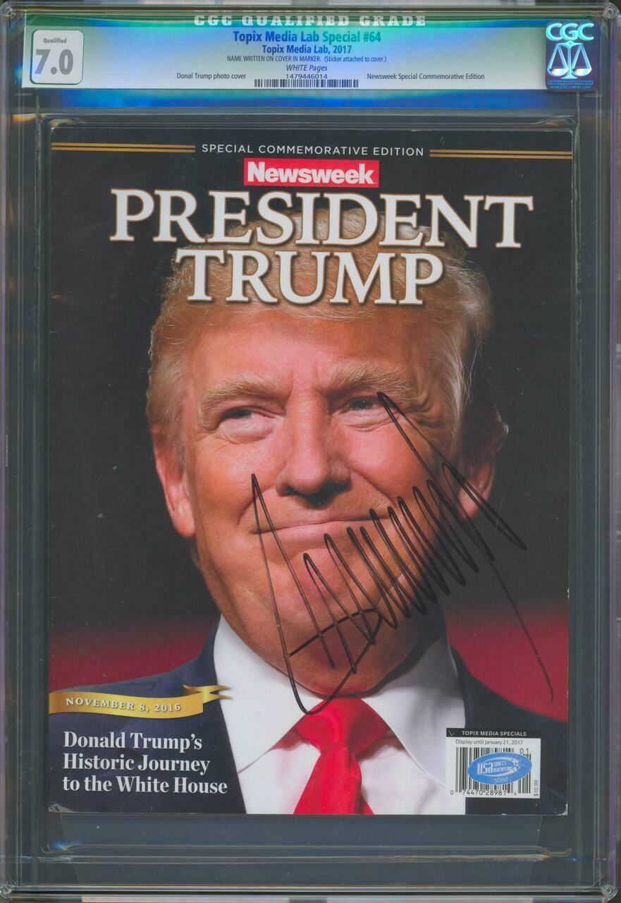 Newsweek President Trump Magazine - Signed and Certified Original Newsweek President Trump Magazine - Signed and Certified Original