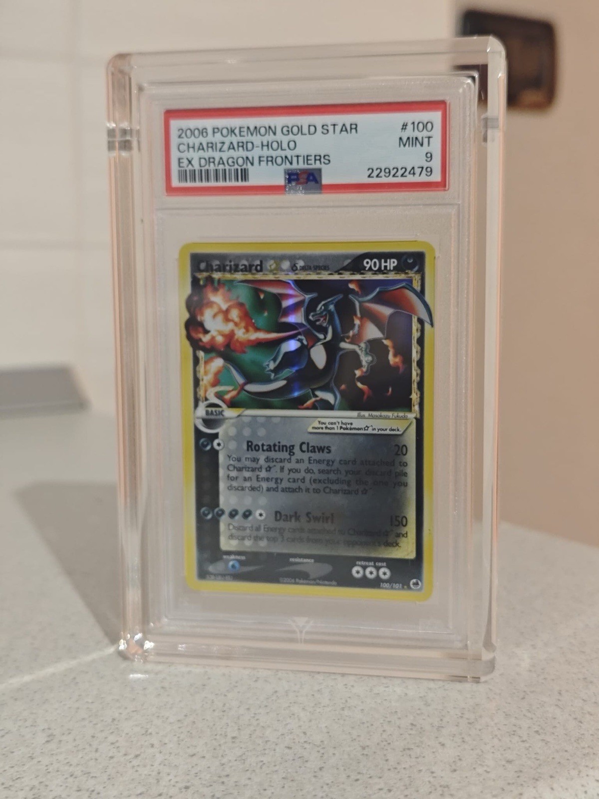 PSA 9 MINT Charizard Gold Star #100 PSA 9 MINT Charizard Gold Star #100