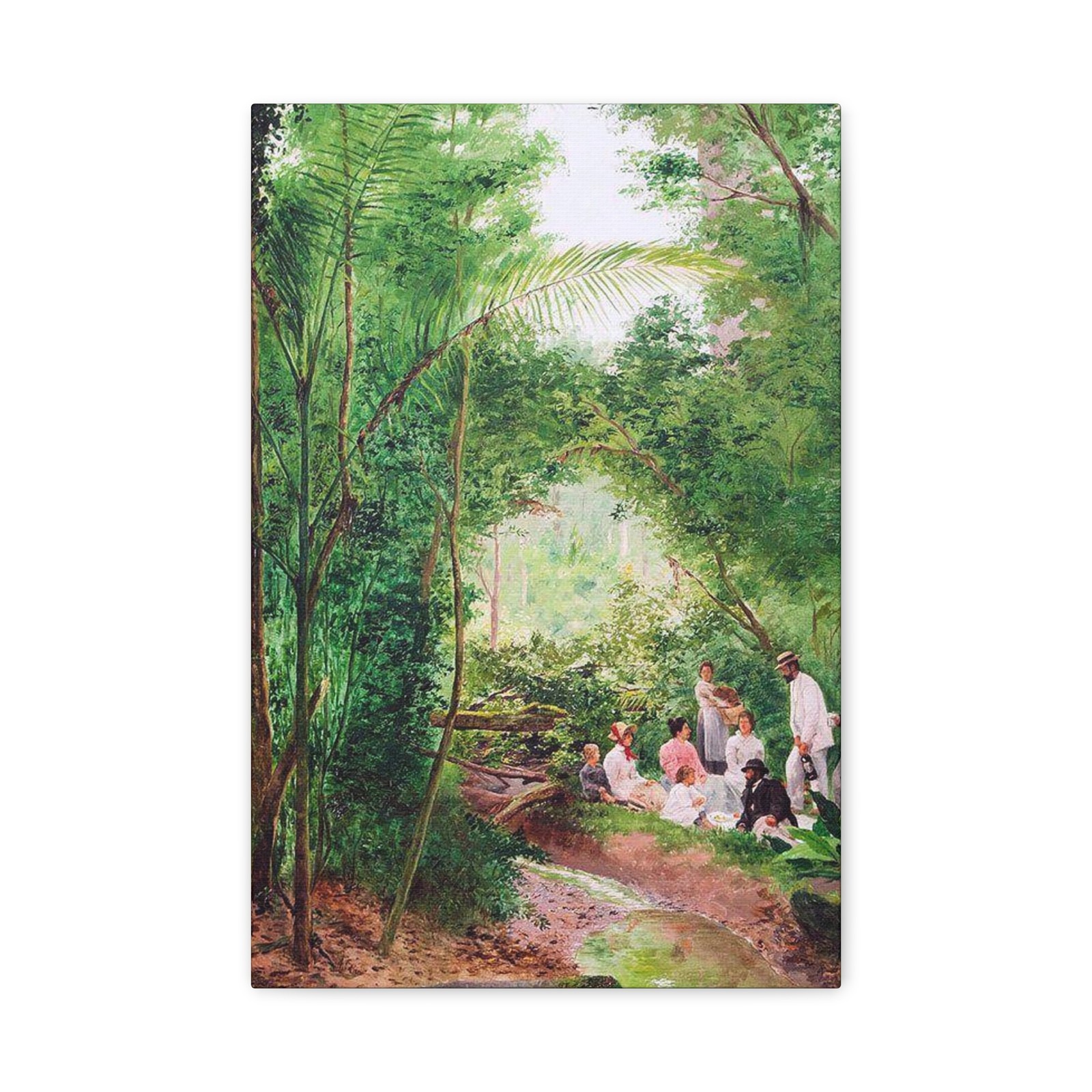 José Ferraz de Almeida Júnior - Pic-nic in Rio das Pedras 1899 - Canvas Wall Art José Ferraz de Almeida Júnior - Pic-nic in Rio das Pedras 1899 - Canvas Wall Art