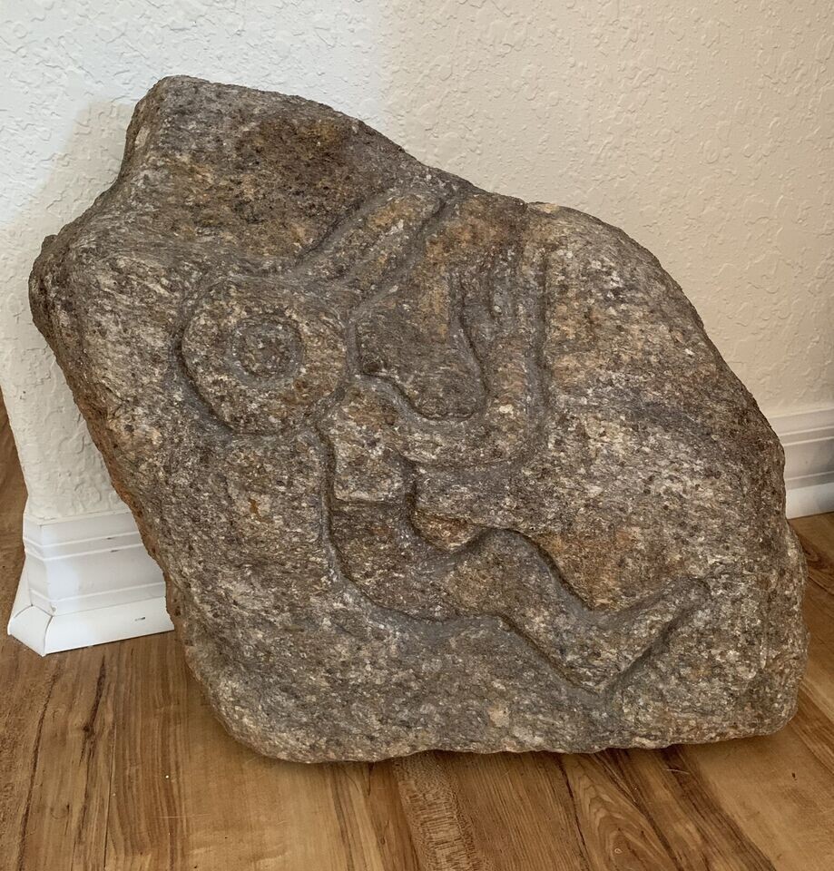 LARGE ANCIENT BIRD PETROGLYPH ELEPHANT FROG EFFIGY IDOL STONE CARVING ARTIFACT LARGE ANCIENT BIRD PETROGLYPH ELEPHANT FROG EFFIGY IDOL STONE CARVING ARTIFACT