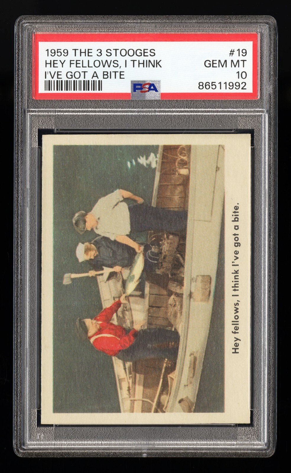 1959 Fleer The 3 Three Stooges #19 1959 Fleer The 3 Three Stooges #19