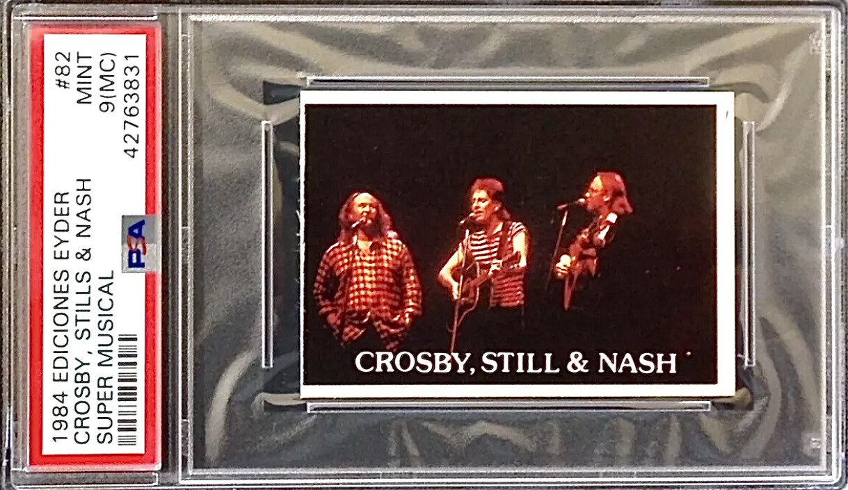 1984 CROSBY STILLS & NASH *RARE* 1/1 PSA 9 EDICIONES HIGHEST GRADE SCARCE GRADE 1984 CROSBY STILLS & NASH *RARE* 1/1 PSA 9 EDICIONES HIGHEST GRADE SCARCE GRADE